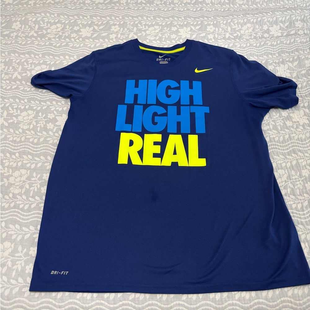 Nike Dri-FIT Blue Long Sleeve Tee
